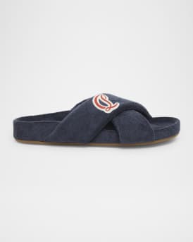 Men's Bizzu Sponge Cotton Criss-Cross Slides