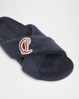 Men's Bizzu Sponge Cotton Criss-Cross Slides