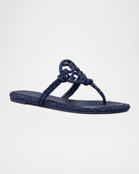 Miller Embellished Medallion Flat Thong Sandals