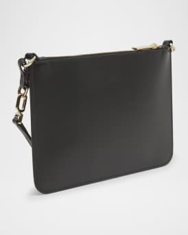 Loubi54 Flat Leather Pouch Bag