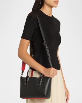 Cabata Mini Tote Bag in Leather with Spikes
