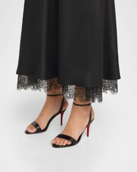 Miss Z Leather Red Sole Sandals