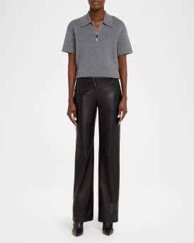 Vibella Leather Red Sole Ankle Booties 