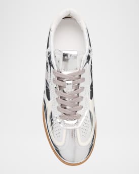 TB.490 Rife Shimmer Metallic Leather Sneakers