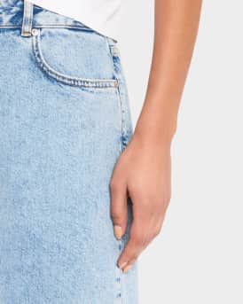 Denim Culotte Pants