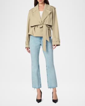 The Liz Cropped Trench Coat