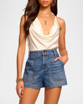 Hilary Denim Shorts