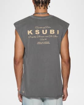Men's Cutoff Washed Logo T-Shirt