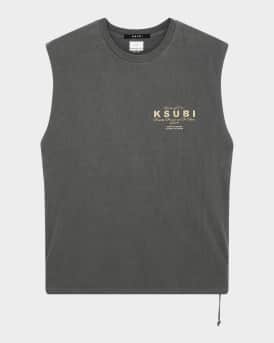 Men's Cutoff Washed Logo T-Shirt