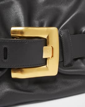 Anthem Medium Buckle Shoulder Bag in Calfskin 