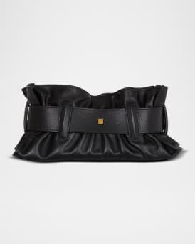 Anthem Mini Buckle Shoulder Bag in Calfskin Leather 