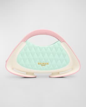 Jolie Madame Small Top-Handle Bag in Padded Faux Leather