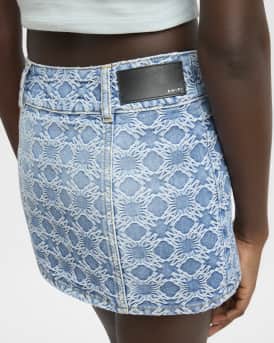 MA Quad Denim Jacquard Mini Skirt