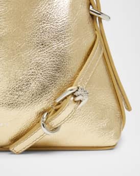 Voyou Nano Shoulder Bag in Metallic Leather 