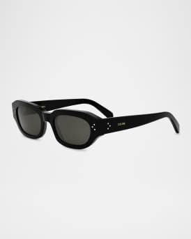 Men's 3 Dots Acetate Rectangle Sunglasses