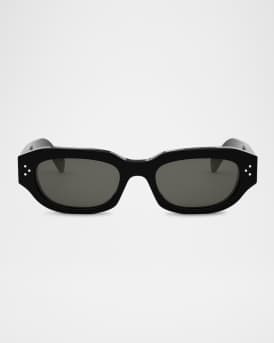 Men's 3 Dots Acetate Rectangle Sunglasses