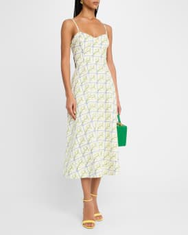 Harper Floral Sleeveless Midi Dress