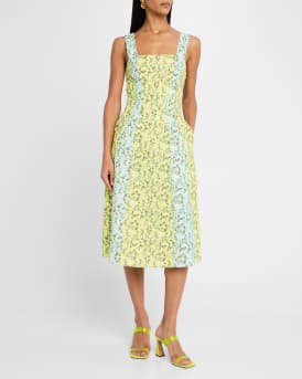 Sloane Sleeveless Floral Midi Dress