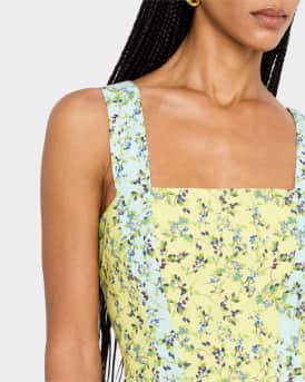 Sloane Sleeveless Floral Midi Dress