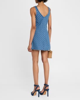 Emily Distressed Denim Mini Dress