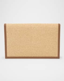 Brick Envelope Woven Clutch Bag