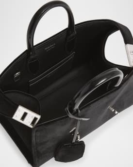 Hug Strass Velvet Top-Handle Bag