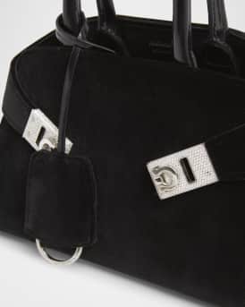 Hug Strass Velvet Top-Handle Bag