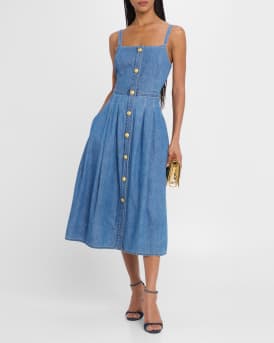 Esmeralda Denim Midi Dress