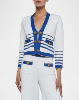 Catie Knit V-Neck Blazer