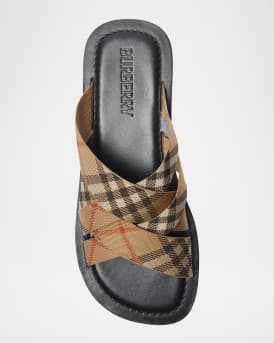 Men's Check Pavilion Slide Sandals