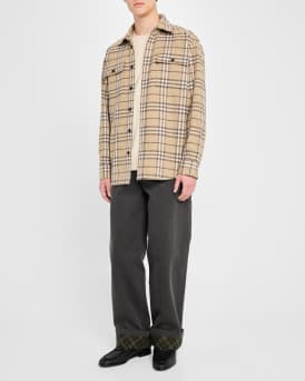 Men's Pearl Leather B-Logo Penny Loafers