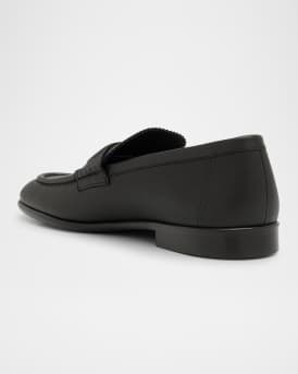 Men's Pearl Leather B-Logo Penny Loafers