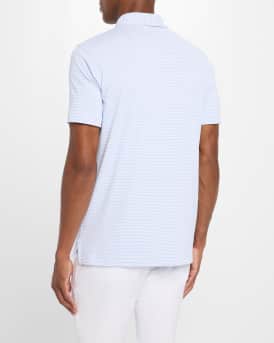 Men's Ambrose Stripe Performance Jersey Polo Shirt