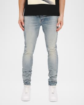 Men's Light-Wash Skinny Jeans