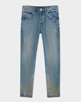 Men's P001 Cracked Bronze Skinny Jeans