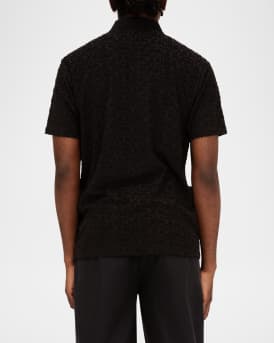 Men's Terry Towel Polo Shirt