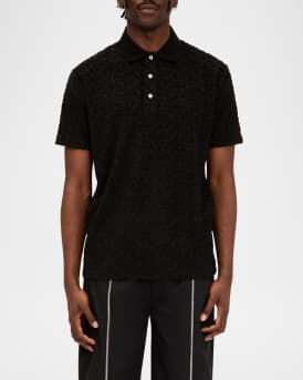 Men's Terry Towel Polo Shirt