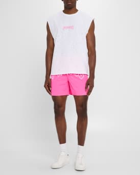 Men's Logo Lettering Swim Shorts