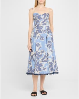 Analise Bustier Midi Dress