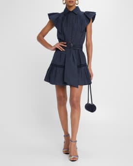 Embroidered Marceline Mini Dress