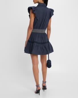 Embroidered Marceline Mini Dress