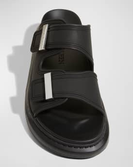 Men's Rubber Double-Buckle Sandals
