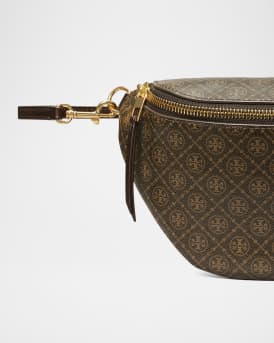 T Monogram Coated Canvas Belt Bag