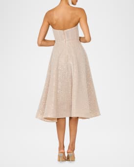 Vivi Strapless Beaded Midi Dress