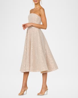 Vivi Strapless Beaded Midi Dress