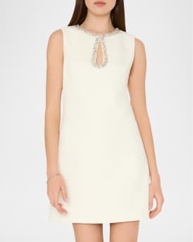 Eden Embellished Bouclé Mini Dress
