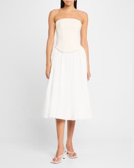 Melody Corset Combo Midi Dress
