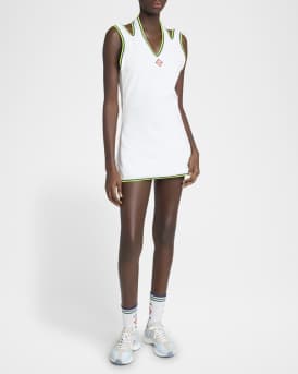 Strappy V-Neck Mini Tennis Dress