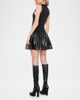 Ella Combo Drop-Waist Mini Dress