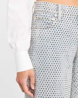 Trish Low-Rise Embellished Baggy Jeans